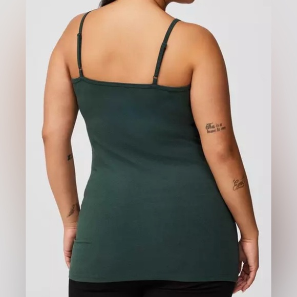 #401 - TORRID Foxy TUNIC Tank Top Cami Sleeveless Darkest Spruce Green - Picture 4 of 11
